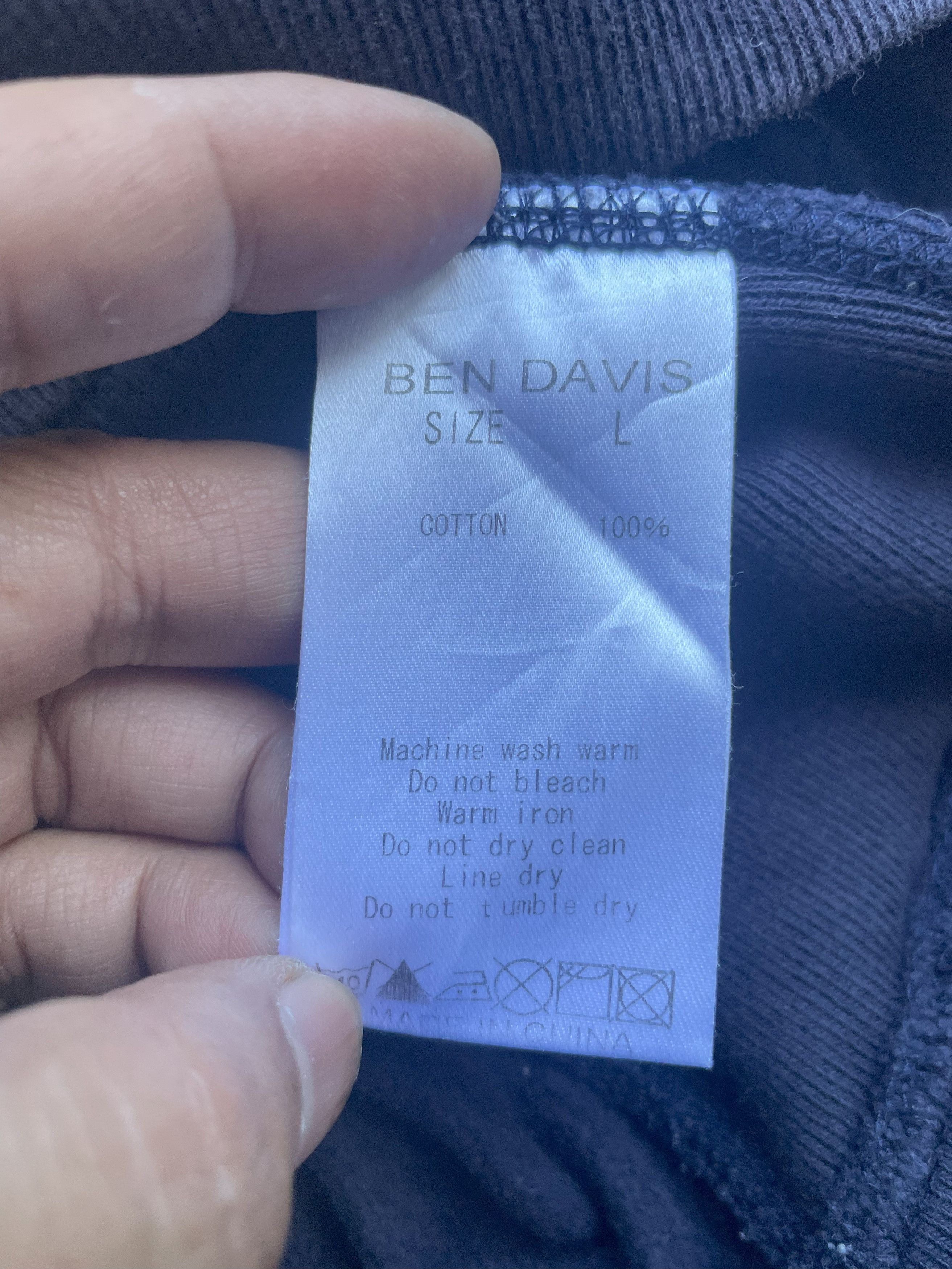 Ben Davis Vintage Ben Davis Reverseweave Hoodie Size US L / EU 52-54 / 3 - 9 Thumbnail