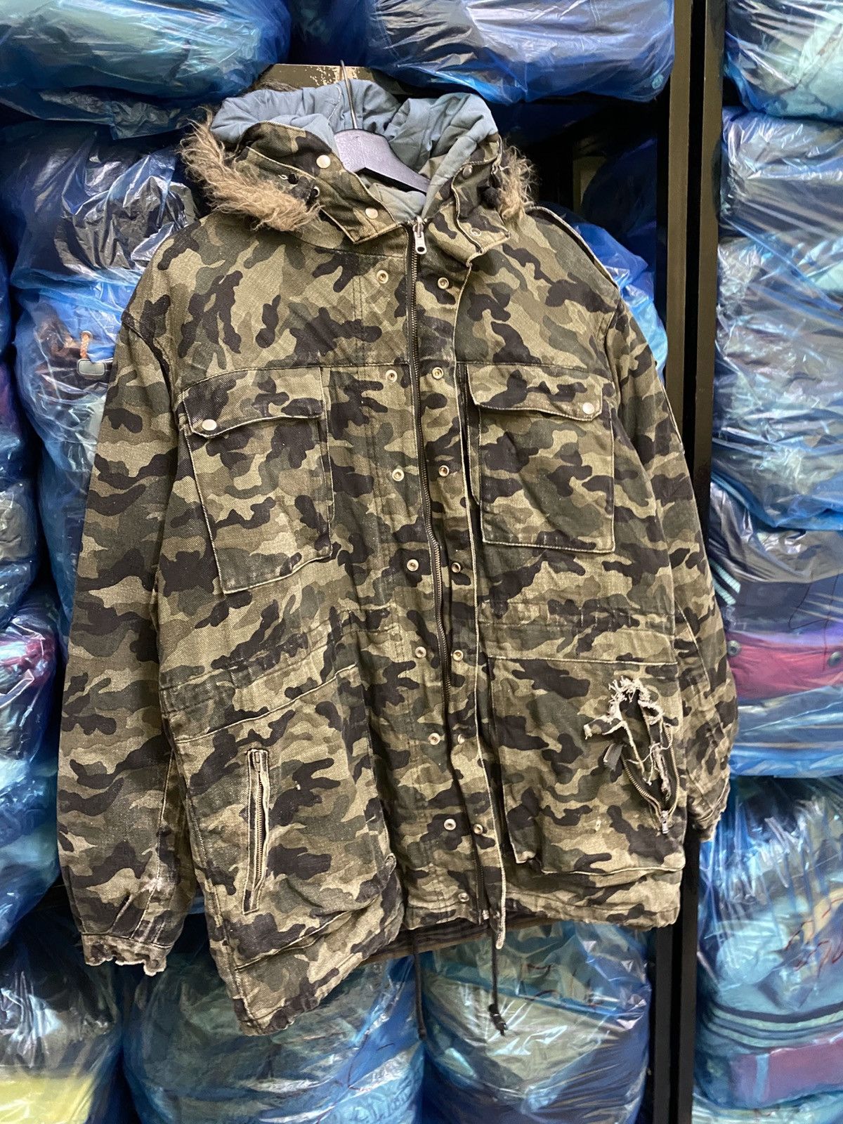 Henrik Vibskov Henrik Vibskov Camouflage M-65 Style Fishtail Parka Jacket Size US M / EU 48-50 / 2 - 5 Thumbnail