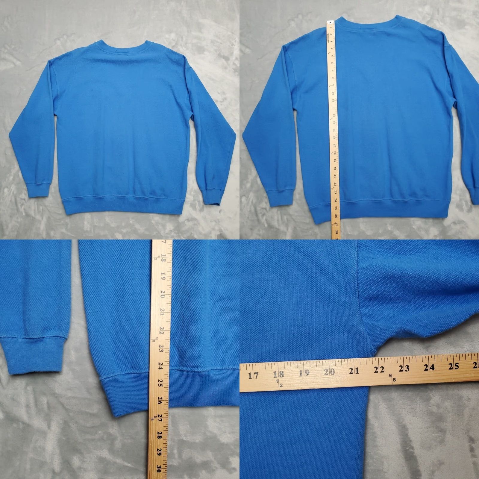 Vintage VINTAGE Cross Creek Golf Sweater Mens L Blue Lakes V-Neck 100% Cotton Pullover Made in USA Size US L / EU 52-54 / 3 - 8 Thumbnail