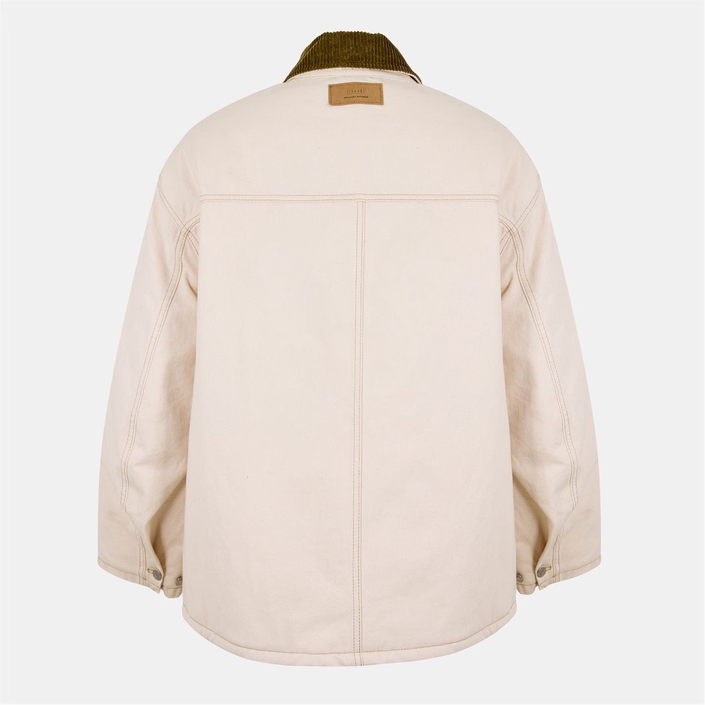 AMI o1g2r1mq0326 Worker Field Jacket in Ecru Size US L / EU 52-54 / 3 - 2 Thumbnail