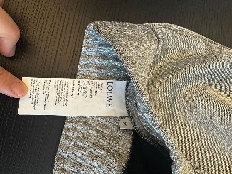 Loewe Loewe size xs Gray-silver shimmering sweatpants Size 25" / US 0 / IT 36 - 4 Thumbnail