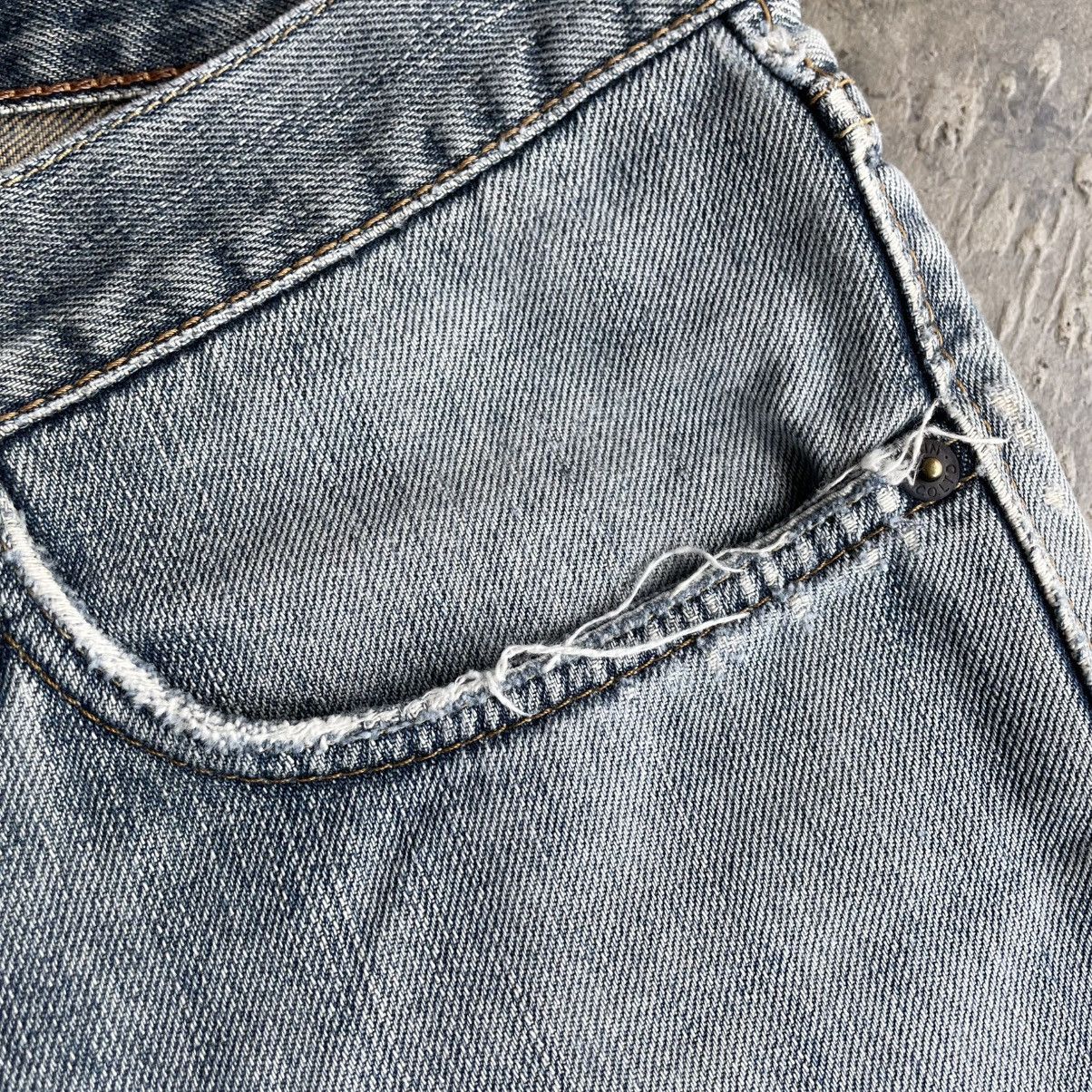 Edwin 🔥Vintage Edwin 404 Stoned Washed Ripped Distress Denim Jeans Size US 34 / EU 50 - 10 Thumbnail