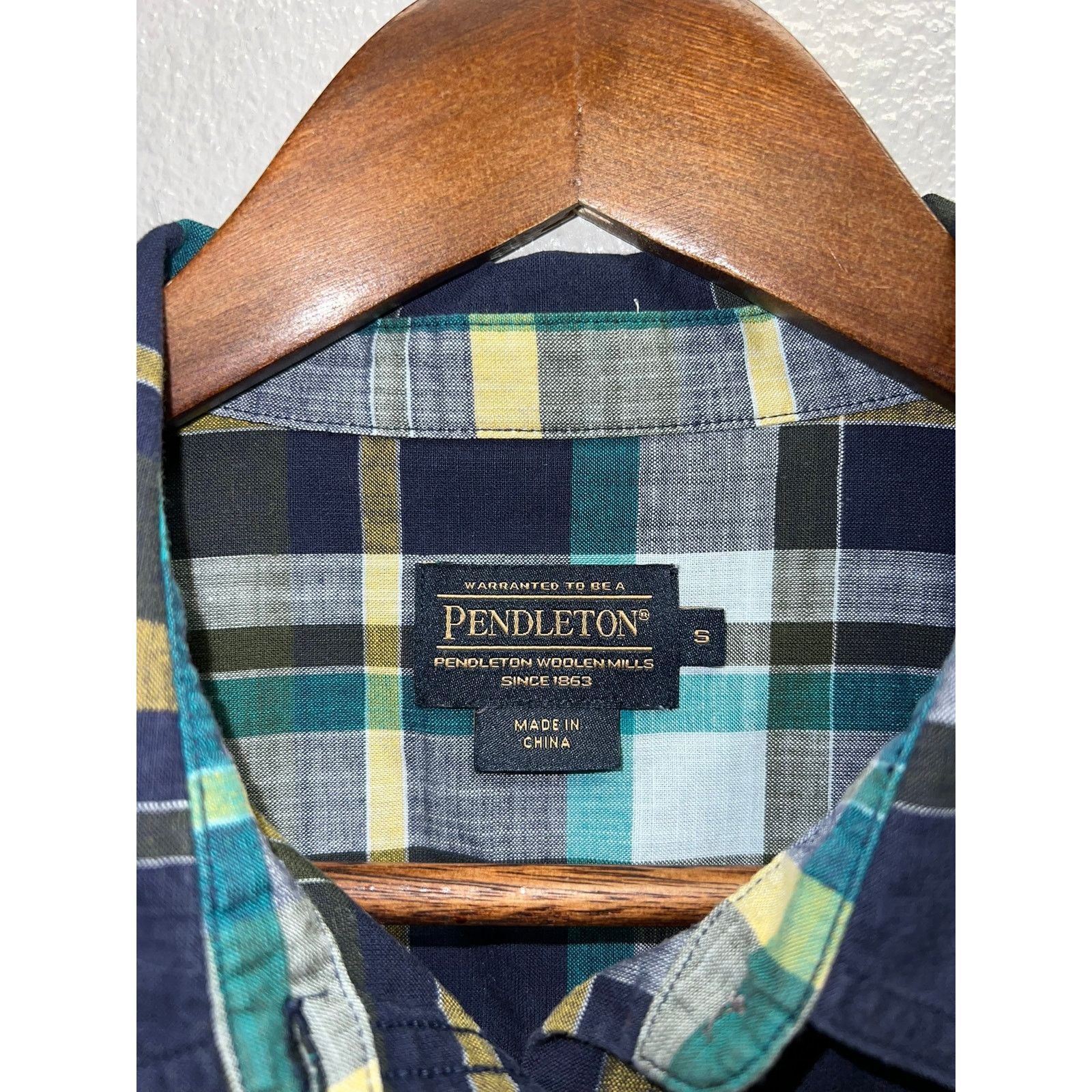 Pendleton Pendleton Button Up Shirt Woolen Mills Blue Multicolor Small Size US S / EU 44-46 / 1 - 6 Thumbnail
