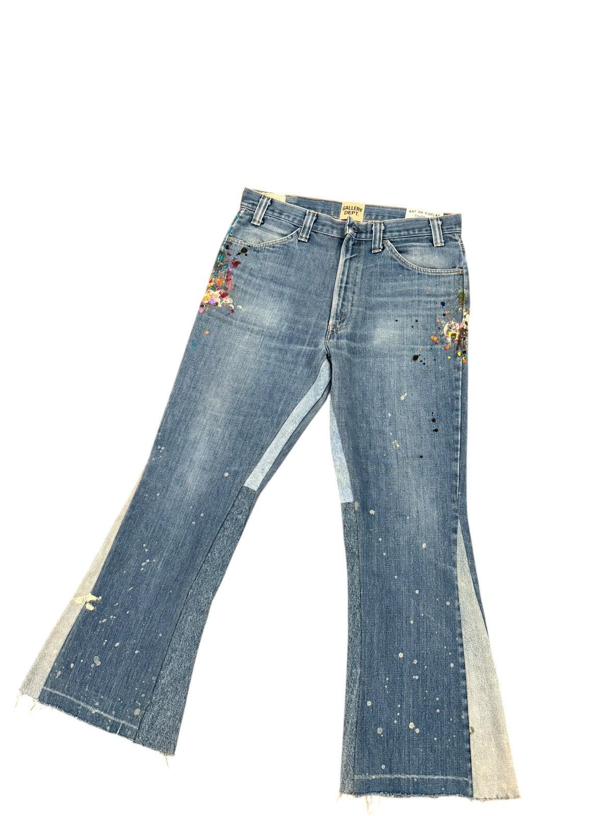 Gallery Dept. Carpenter LA Flare Painted Levi’s Denim Jeans Size US 34 / EU 50 - 3 Thumbnail