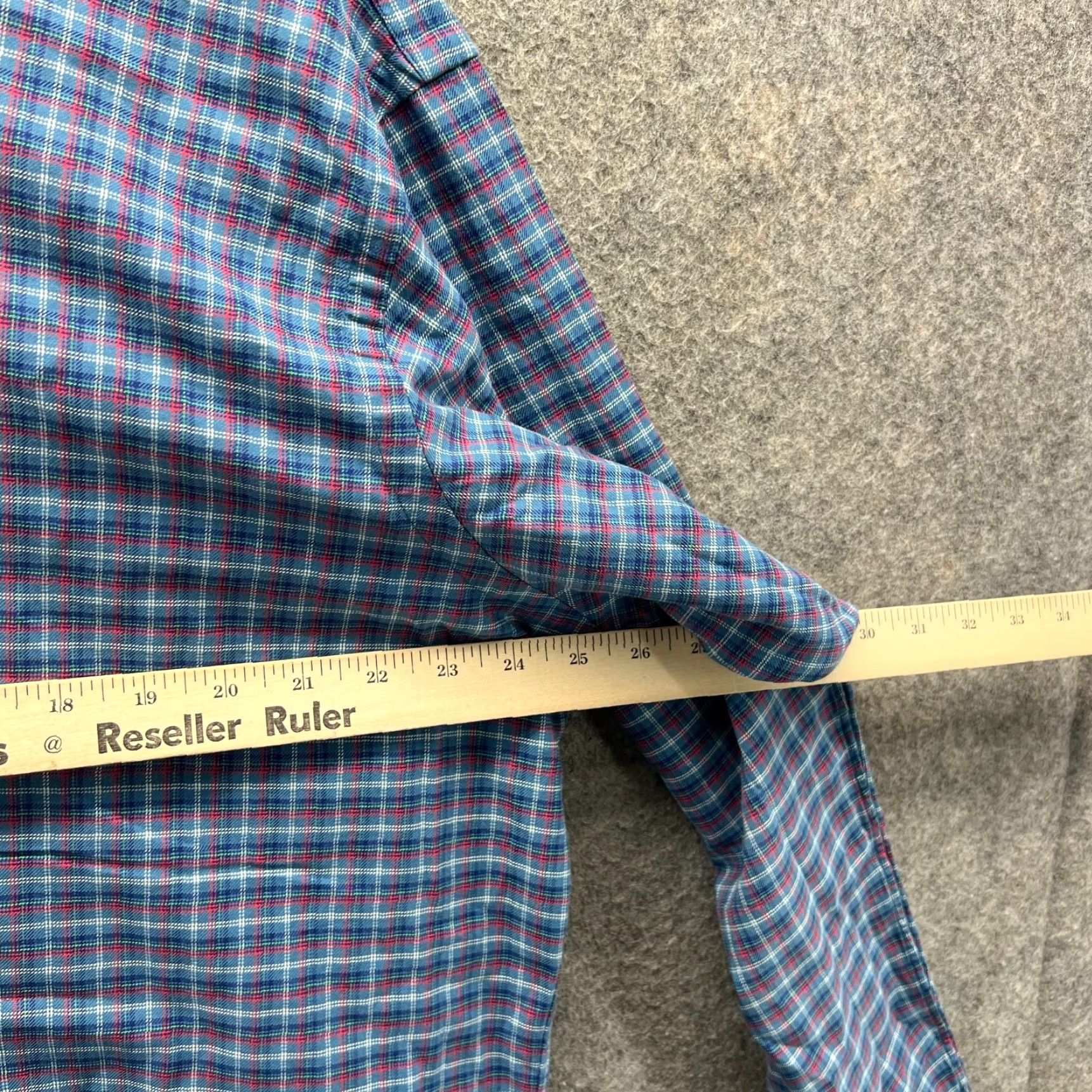 Polo Ralph Lauren VINTAGE Ralph Lauren Shirt Men XL Button-Down Plaid Oxford Classic Fit Blue Size US XL / EU 56 / 4 - 4 Thumbnail