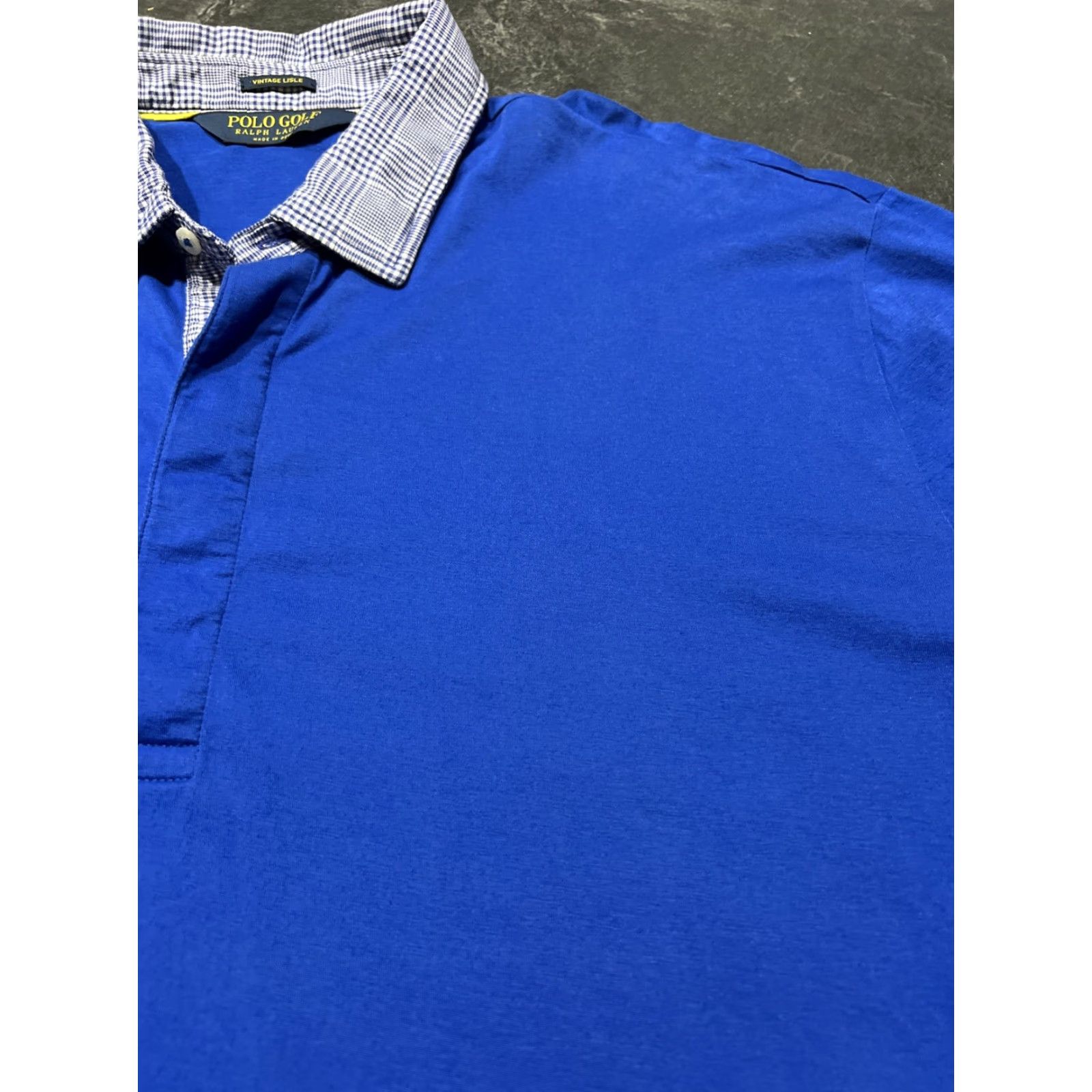 Ralph Lauren VINTAGE Ralph Lauren Polo Golf Shirt Mens XL Blue Size US XL / EU 56 / 4 - 4 Thumbnail