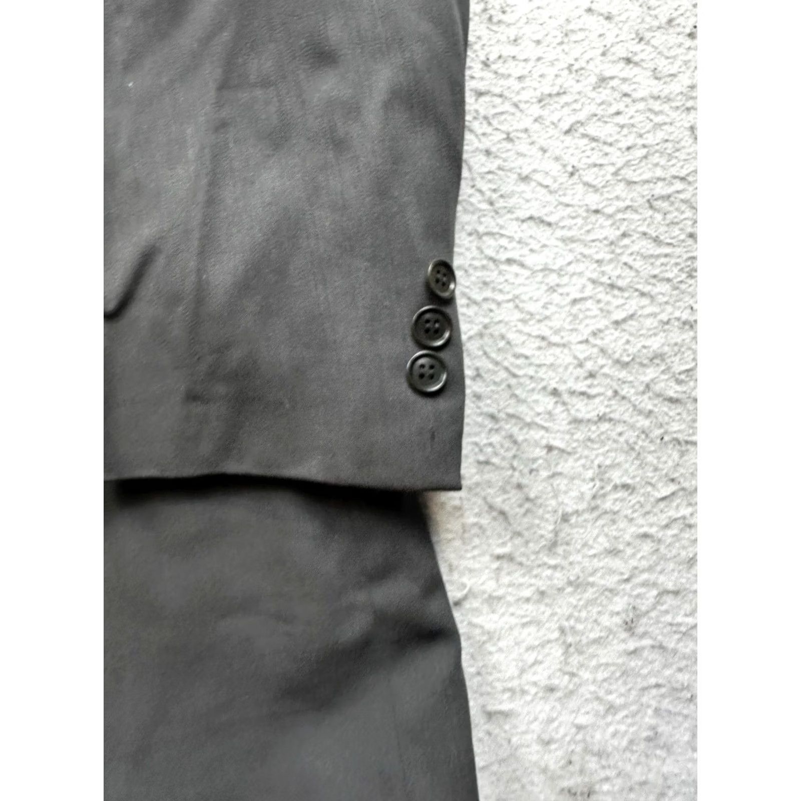 Ermenegildo Zegna VINTAGE Ermenegildo Zegna Blazer Jacket Men’s Size 42 Gray Wool Double Breasted Regular Size 42R - 3 Thumbnail
