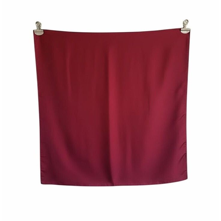 Other ✨Elegant Bandana Square Silky Scarf Burgundy Solid Soft Wrap Size ONE SIZE - 5 Thumbnail