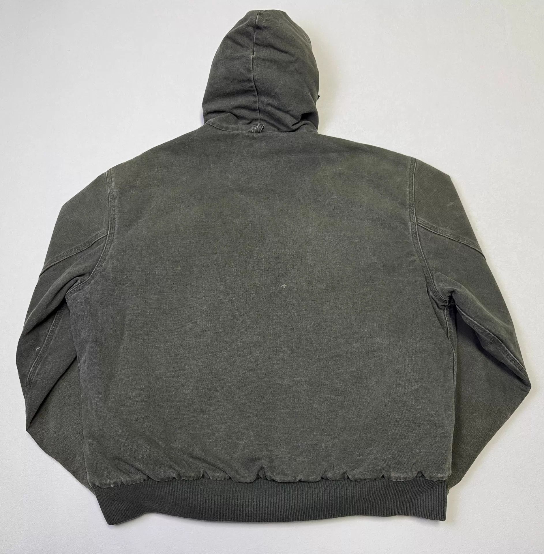 Carhartt Vintage Carhartt JQ1066 Deep Olive XL Hooded Work Jacket Size US XL / EU 56 / 4 - 5 Thumbnail