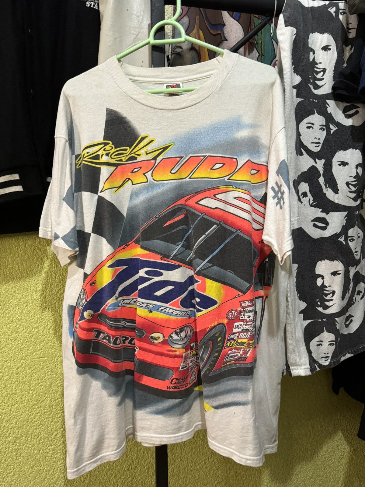 image of Ricky Rudd Nascar Team Racing in White, Men's (Size XL)