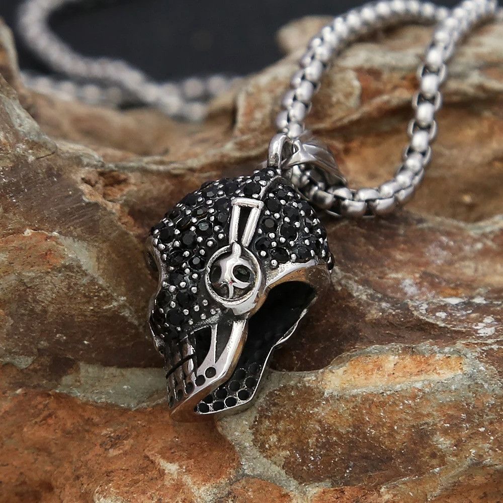 Other Creative Skull Pendant with Black Stone Size ONE SIZE - 2 Thumbnail