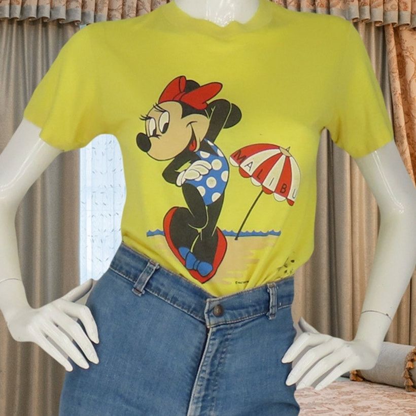 Other 80s Womens Vintage Disney Minnie Mouse Swimsuit Tee XS Size XS / US 0-2 / IT 36-38 - 1 Thumbnail