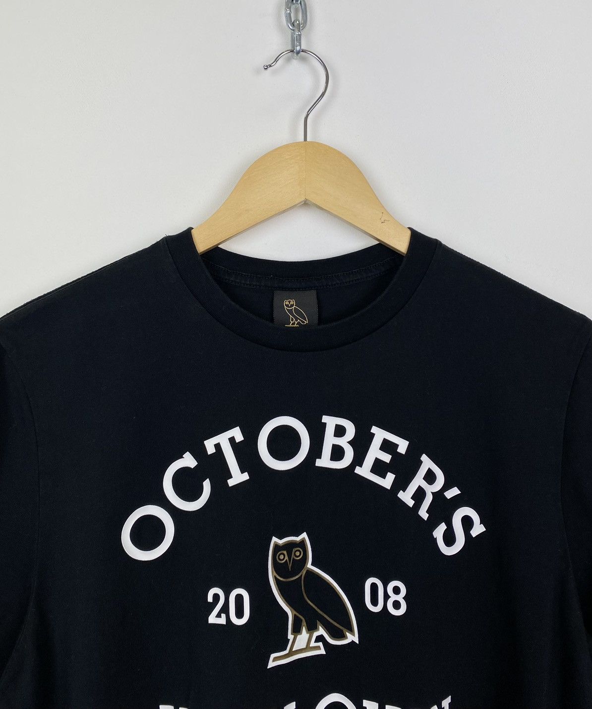 Drake Drake x Octobers Very Own OVO Big Logo T-shirt Drill Black Size US M / EU 48-50 / 2 - 2 Thumbnail