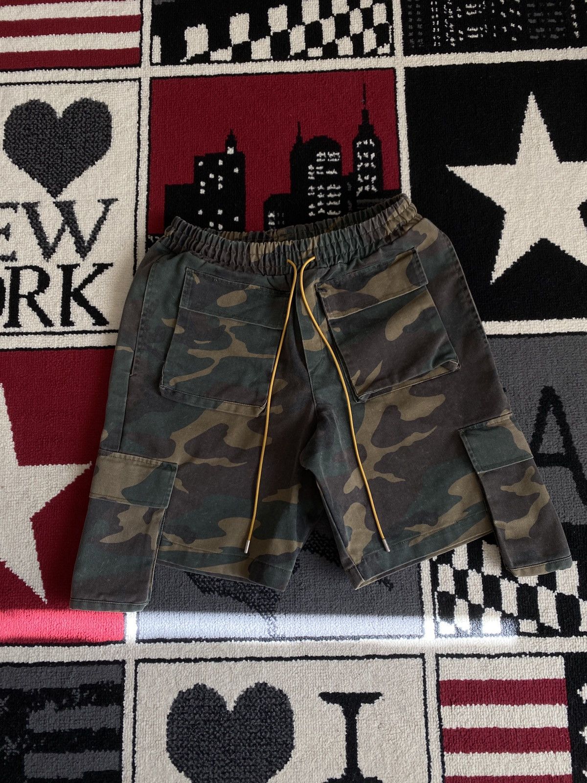 Rhude Rhude camo cargo shorts | Grailed