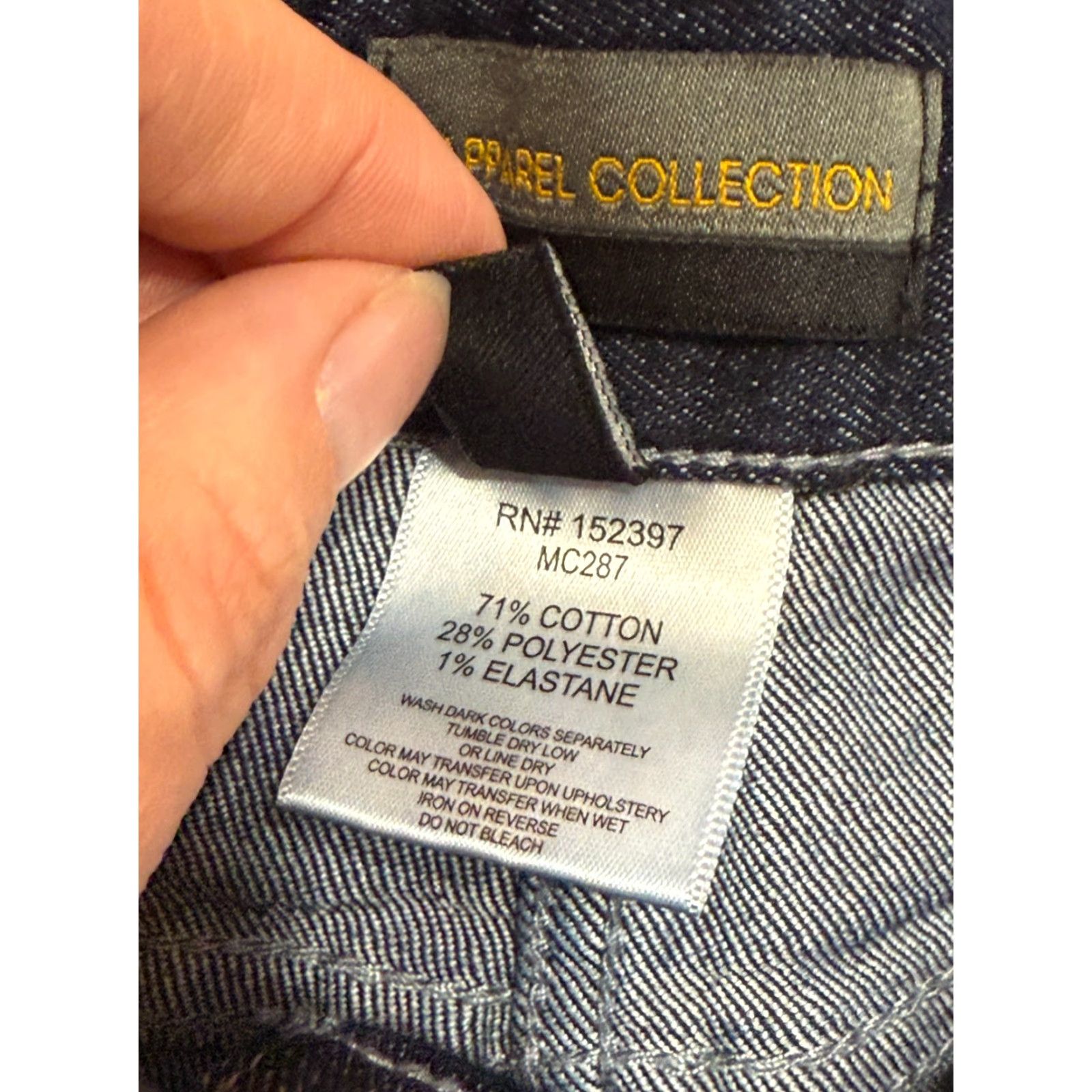 Vintage Apparel Collection Jeans Women's Size 0 Blue Denim Cuffed Straight Leg Size 25" / US 0 / IT 36 - 5 Thumbnail
