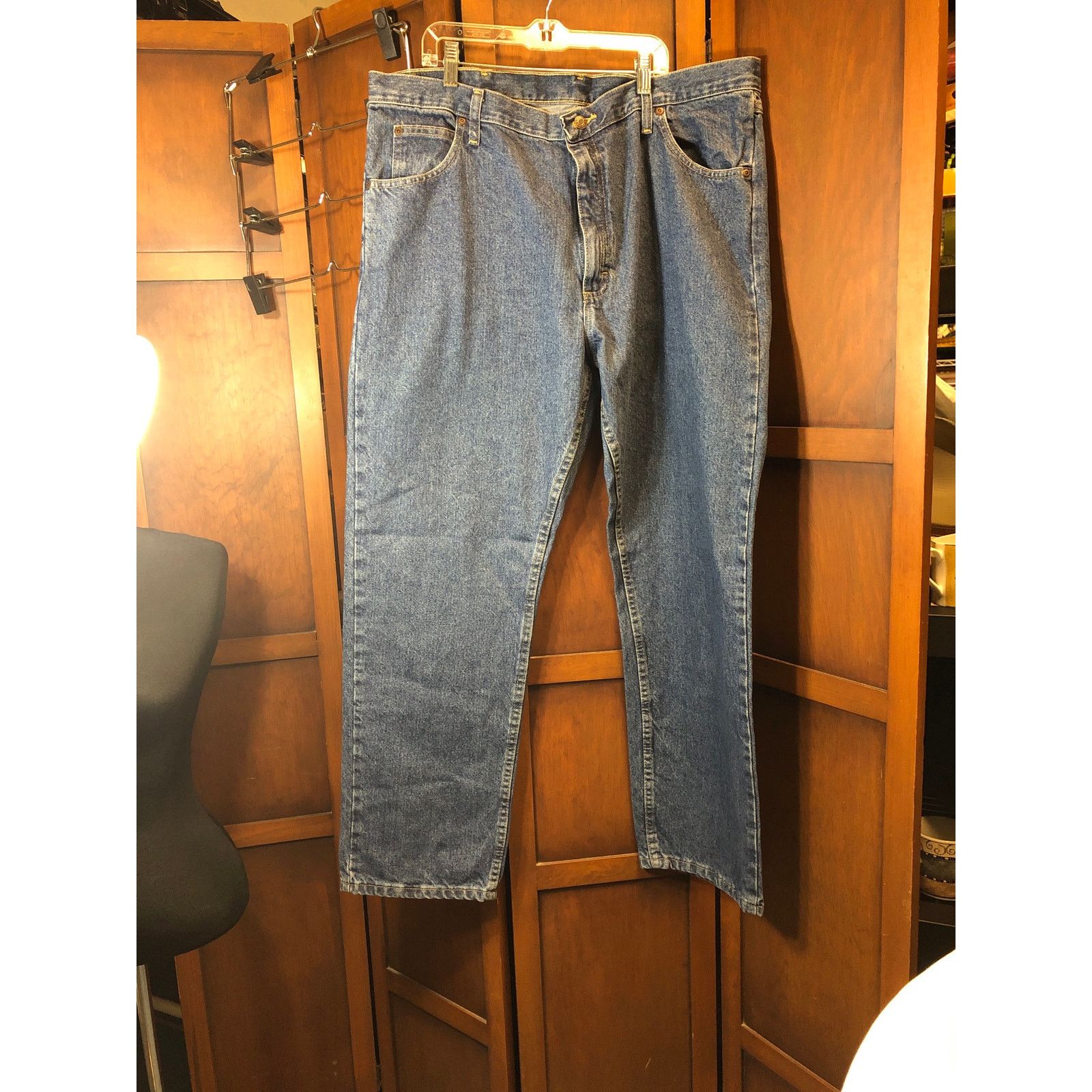 Wrangler Mens blue denim wrangler jeans Size US 40 / EU 56 - 1 Thumbnail