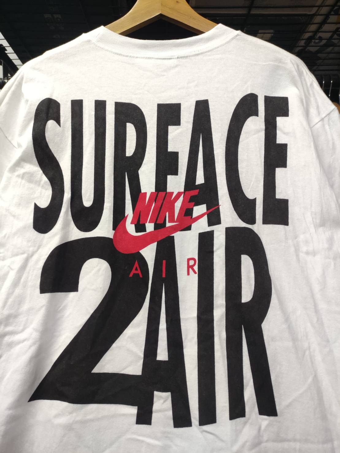 Nike Rare! Vtg 90's Nike Air Jordan " Surface 2 Air " T-Shirt Size US XL / EU 56 / 4 - 8 Thumbnail