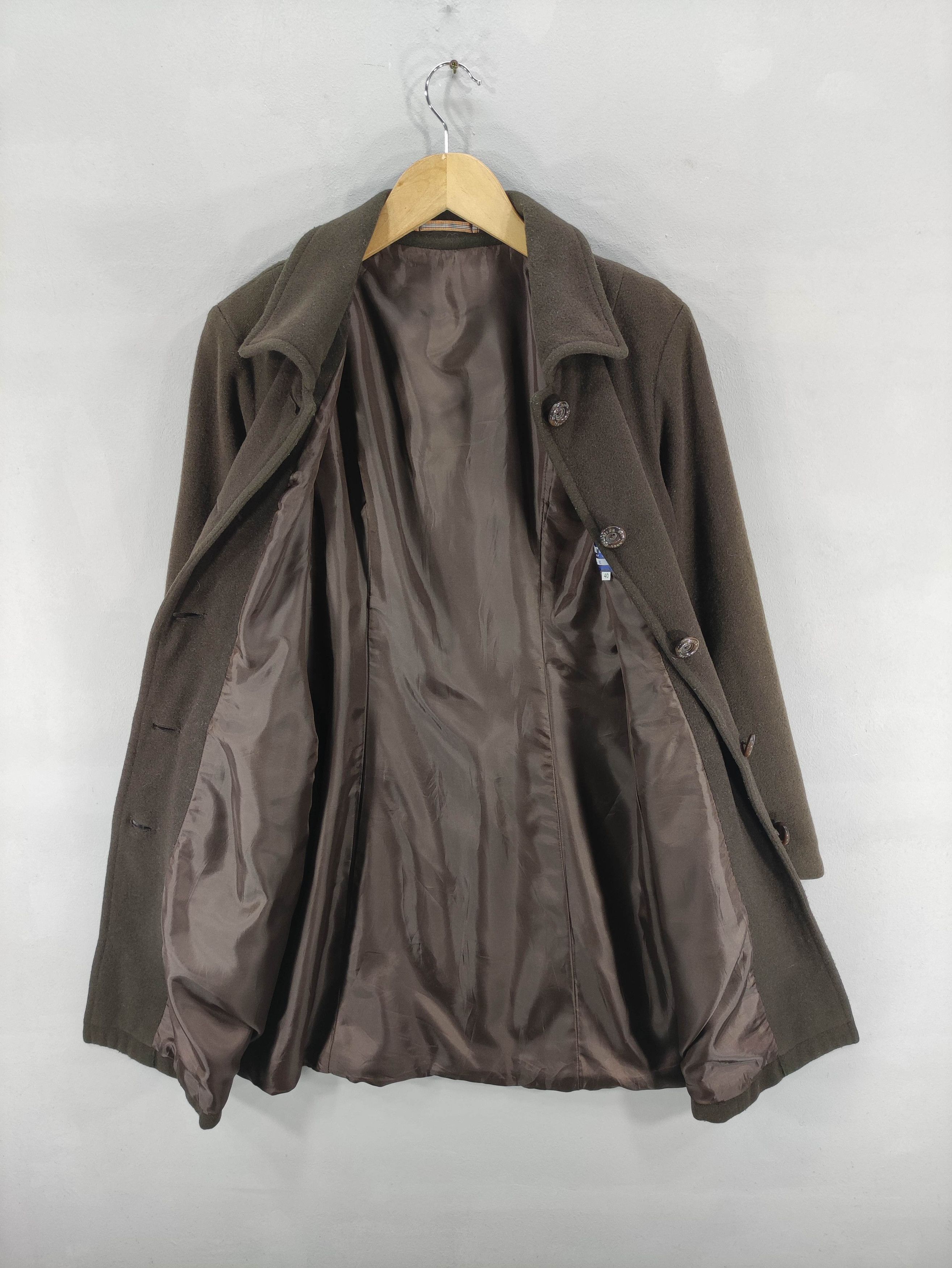 Burberry Vintage Burberrys Blue Label Wool Long Coat Jacket Size S / US 4 / IT 40 - 3 Thumbnail