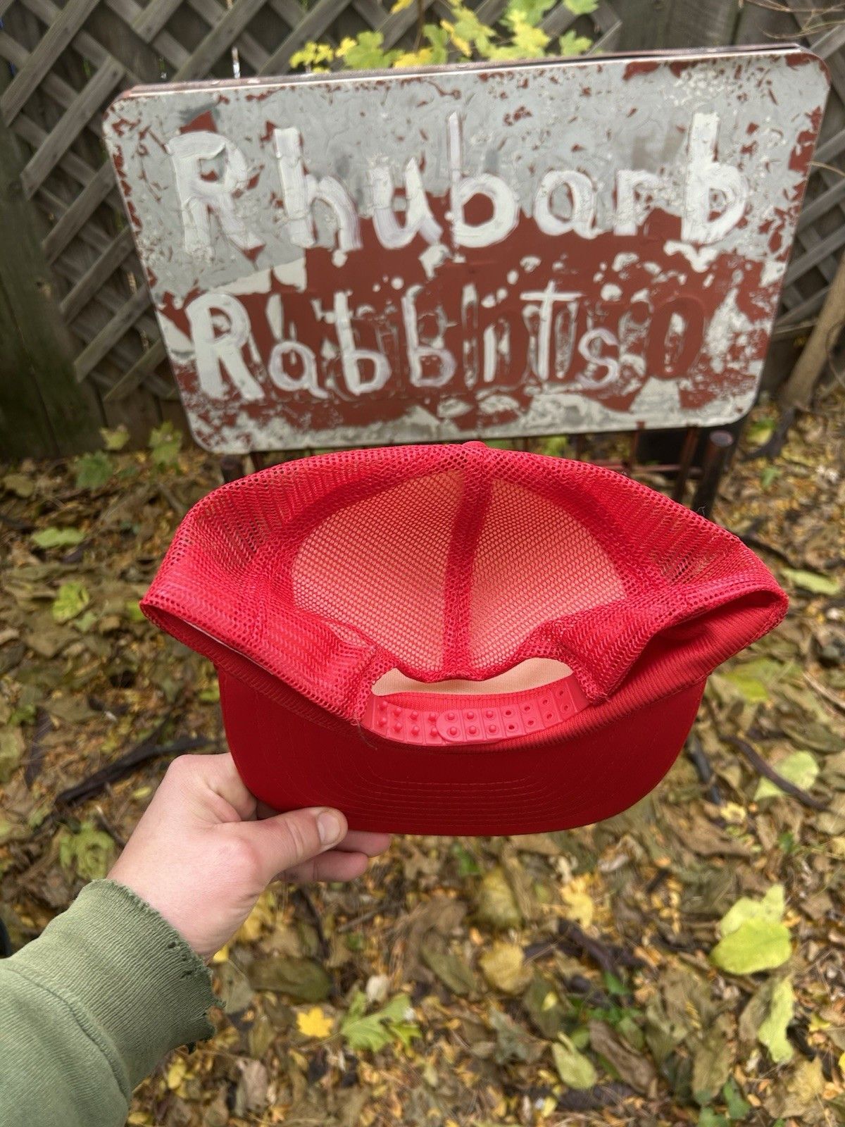 Vintage Vintage trucker hat Jerry’s yard and tree service red white Size ONE SIZE - 4 Thumbnail