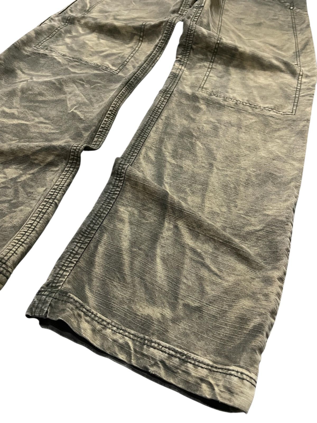 Japanese Brand × Le Grande Bleu (L.G.B.) 3.Q.L Japan Double Knee Claws Mark Shadow Wash Denim Pants Size US 28 / EU 44 - 6 Thumbnail