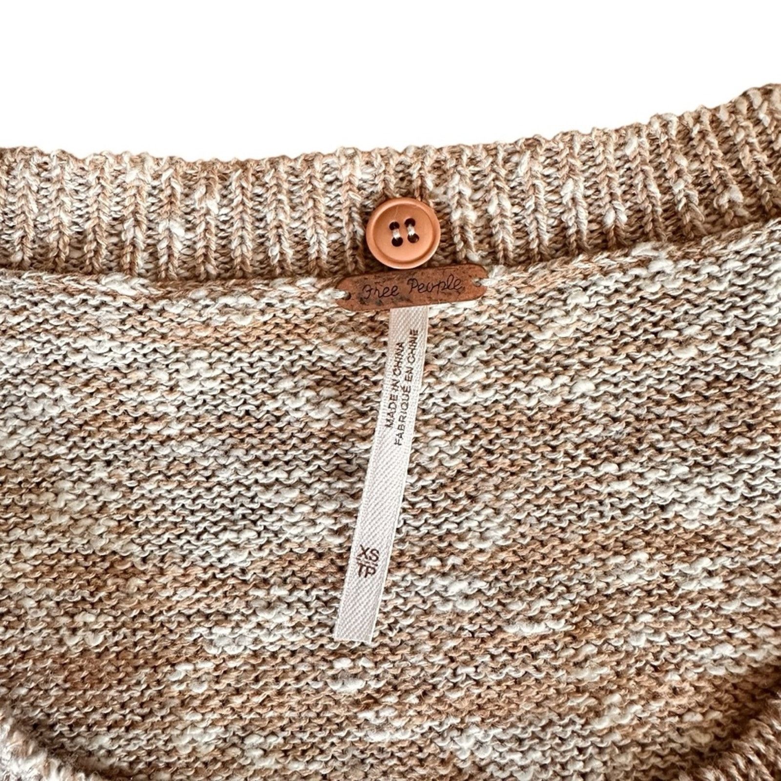 Free People Free People Wool Blend Zip-Up Cardigan – Beige – Size XS Size XS / US 0-2 / IT 36-38 - 4 Thumbnail