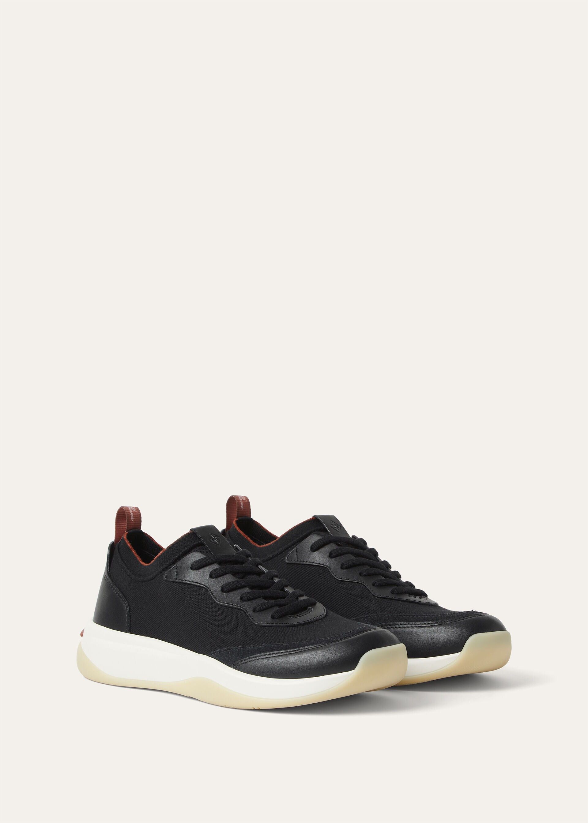 Loro Piana os11x0226 FAP1495 410 LP Walk Low-Top Sneakers in Black Size US 11 / EU 44 - 3 Thumbnail