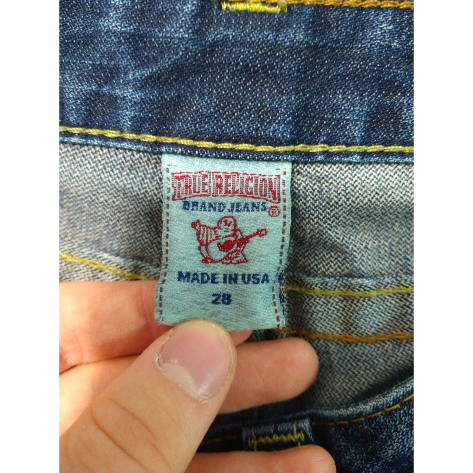 True Religion True Religion Jeans Womens 28 Blue Denim Billy Bootcut 5-Pocket Regular Inseam 30.5 in USA World Tour Vintage No Size 28" / US 6 / IT 42 - 7 Thumbnail