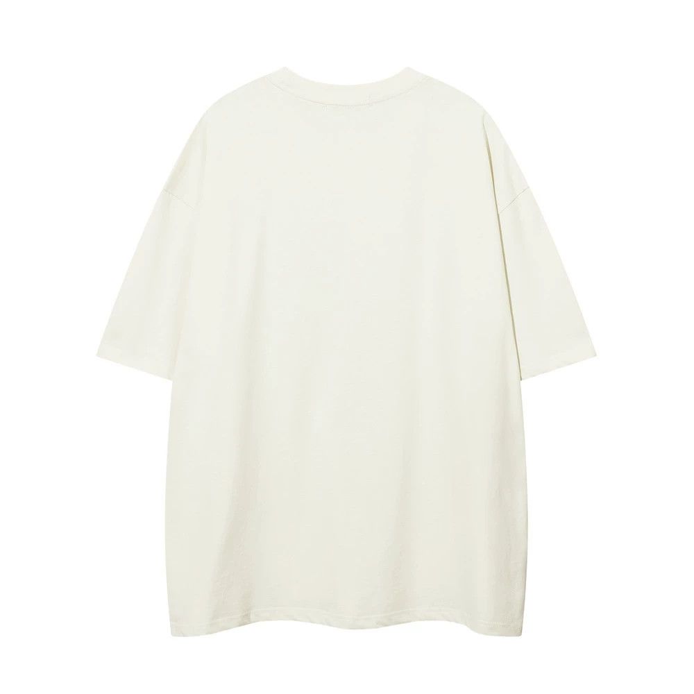 Vintage Men's casual cotton round neck anime cartoon T-shirt loose Size US M / EU 48-50 / 2 - 2 Thumbnail