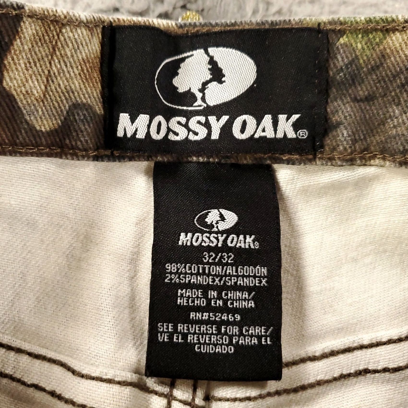 Vintage Mossy Oak Jeans Mens 32x32 Camouflage Denim 5-Pocket Regular Straight Fall Winter Spring Hunting Pants Shirt? Size US 32 / EU 48 - 7 Thumbnail