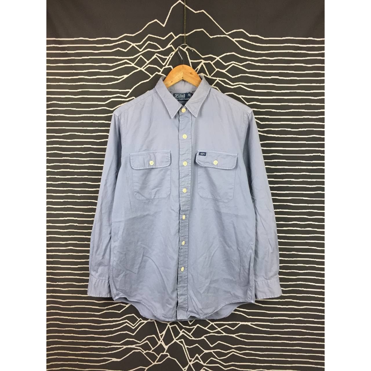 Polo Ralph Lauren × Vintage Vtg Polo Ralph Lauren Twill Pocket Western Workwear Shirt Size US L / EU 52-54 / 3 - 2 Thumbnail