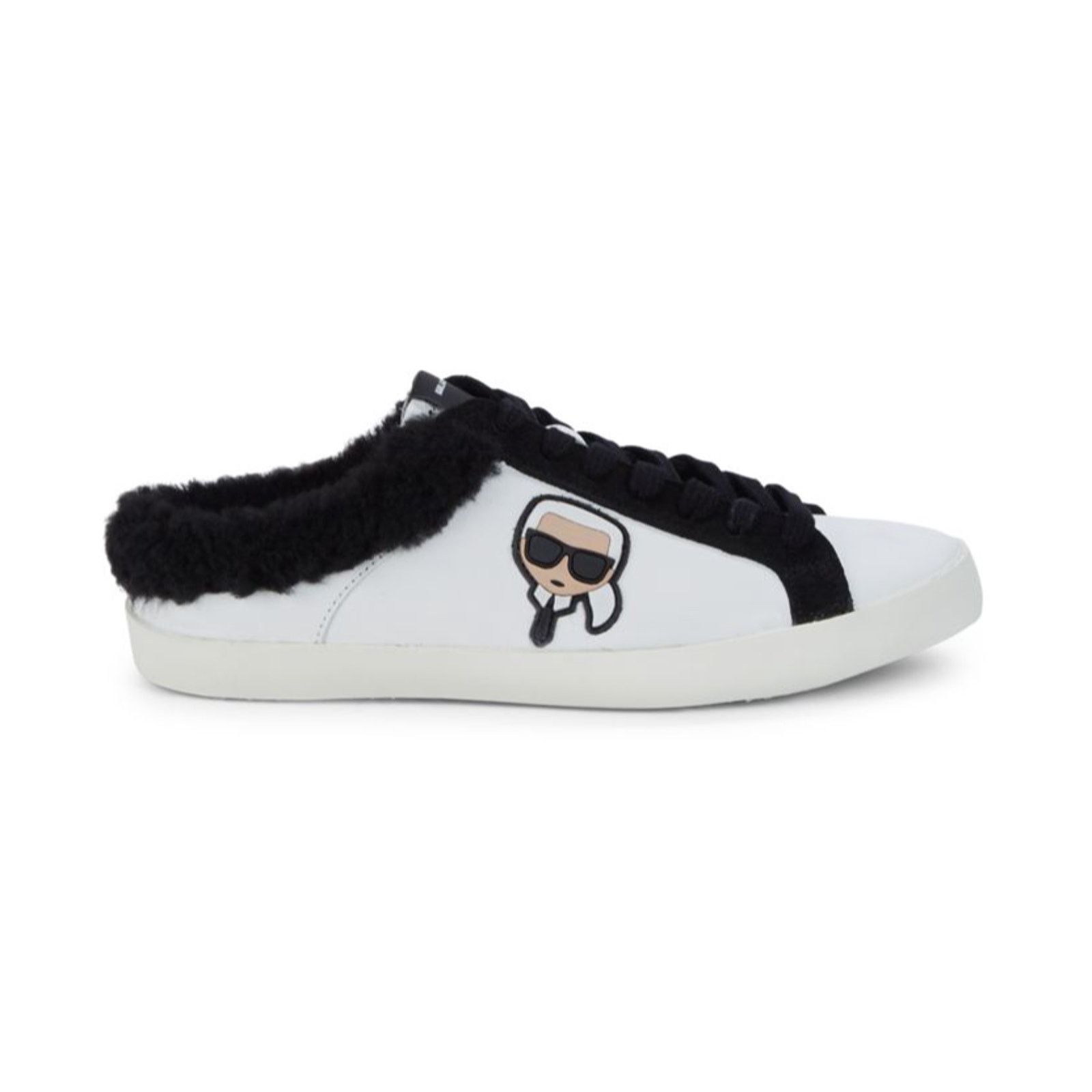 Karl Lagerfeld KARL LAGERFELD Lace-Up Leather m-Backless Sneakers Mule $275 Size US 10.5 / IT 40.5 - 1 Thumbnail