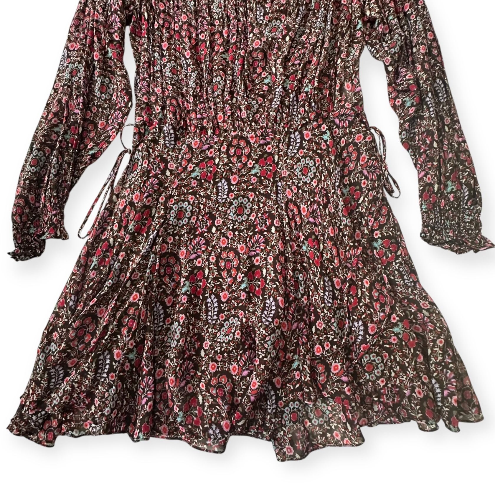 Isabel Marant Etoile Isabel Marant Étoile Noanne Floral Mini Dress Brown FR 34 NW Size XS / US 0-2 / IT 36-38 - 9 Thumbnail