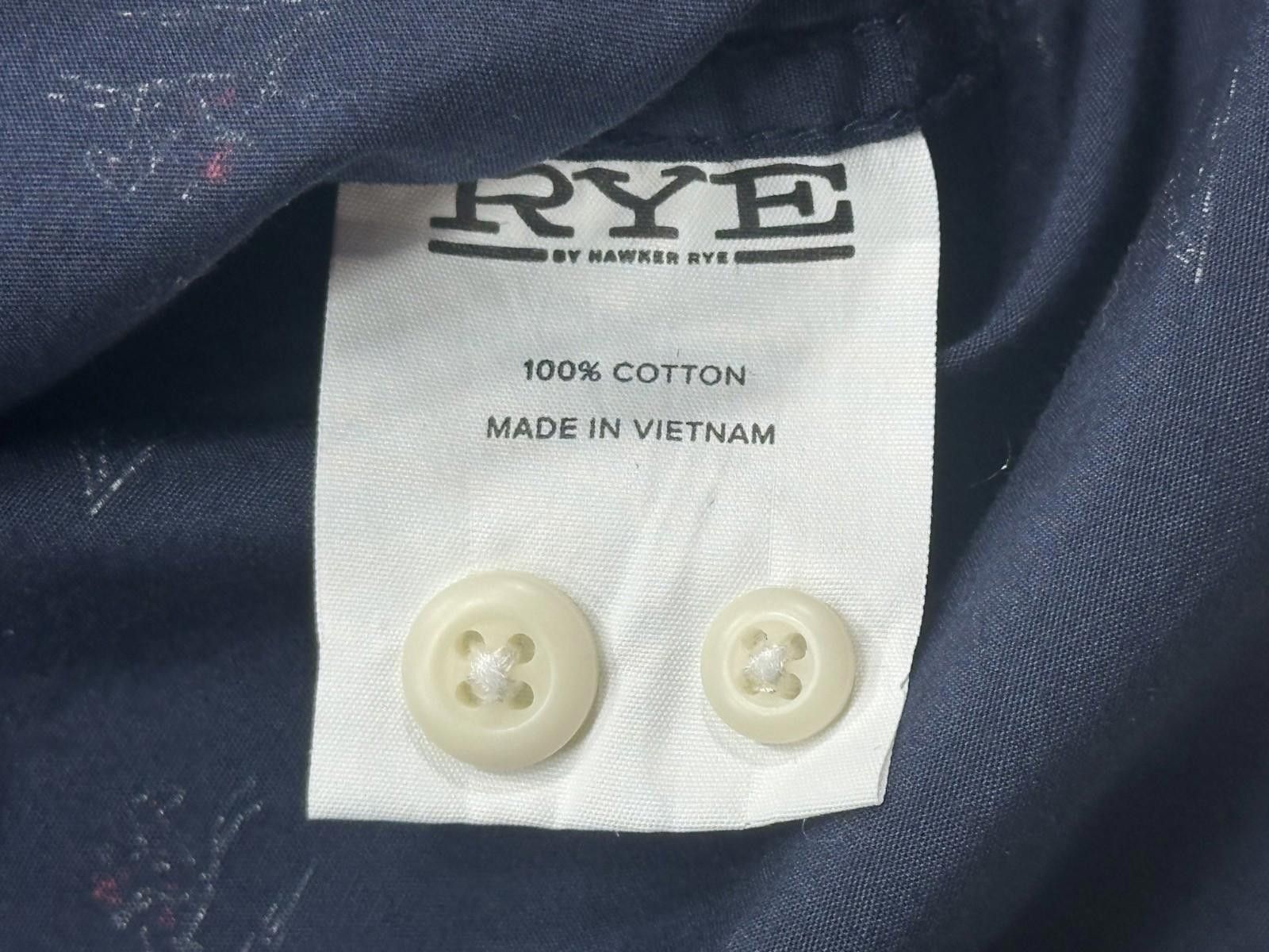 Other Hawker Rye Slim 100% Cotton Button Down Rye Shirt Blue S Size US S / EU 44-46 / 1 - 7 Thumbnail