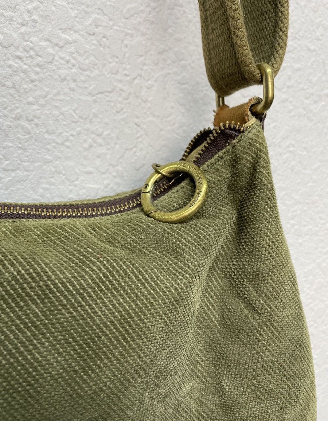 Calvin Klein Vintage Calvin Klein 00s Velvet Leather Bag Kmrii Style Size ONE SIZE - 19 Thumbnail