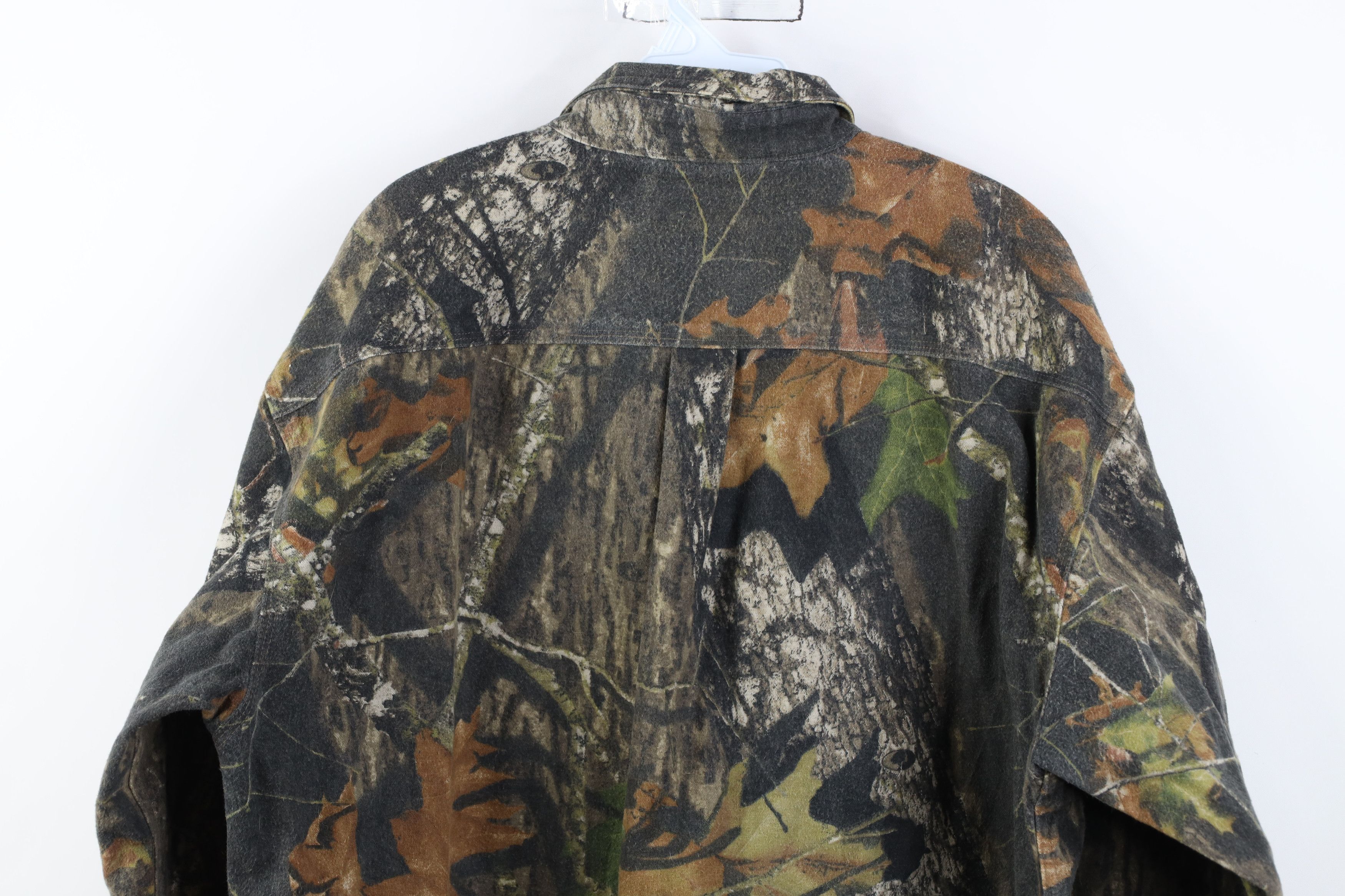 Vintage Vintage Mossy Oak Camouflage Chamois Cloth Button Shirt Size US XL / EU 56 / 4 - 12 Thumbnail