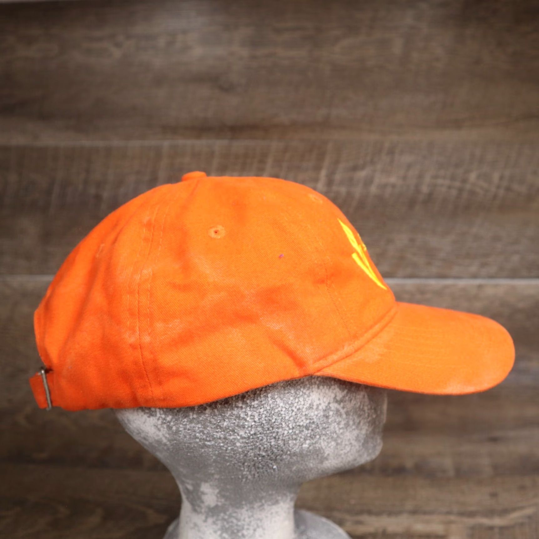 Vintage VINTAGE Subway Hat Unisex Adults Adjustable Strapback Trucker Cap Orange Canvas Cotton Polyester 90s Employee Subway Theme Mens Womens Size ONE SIZE - 3 Thumbnail