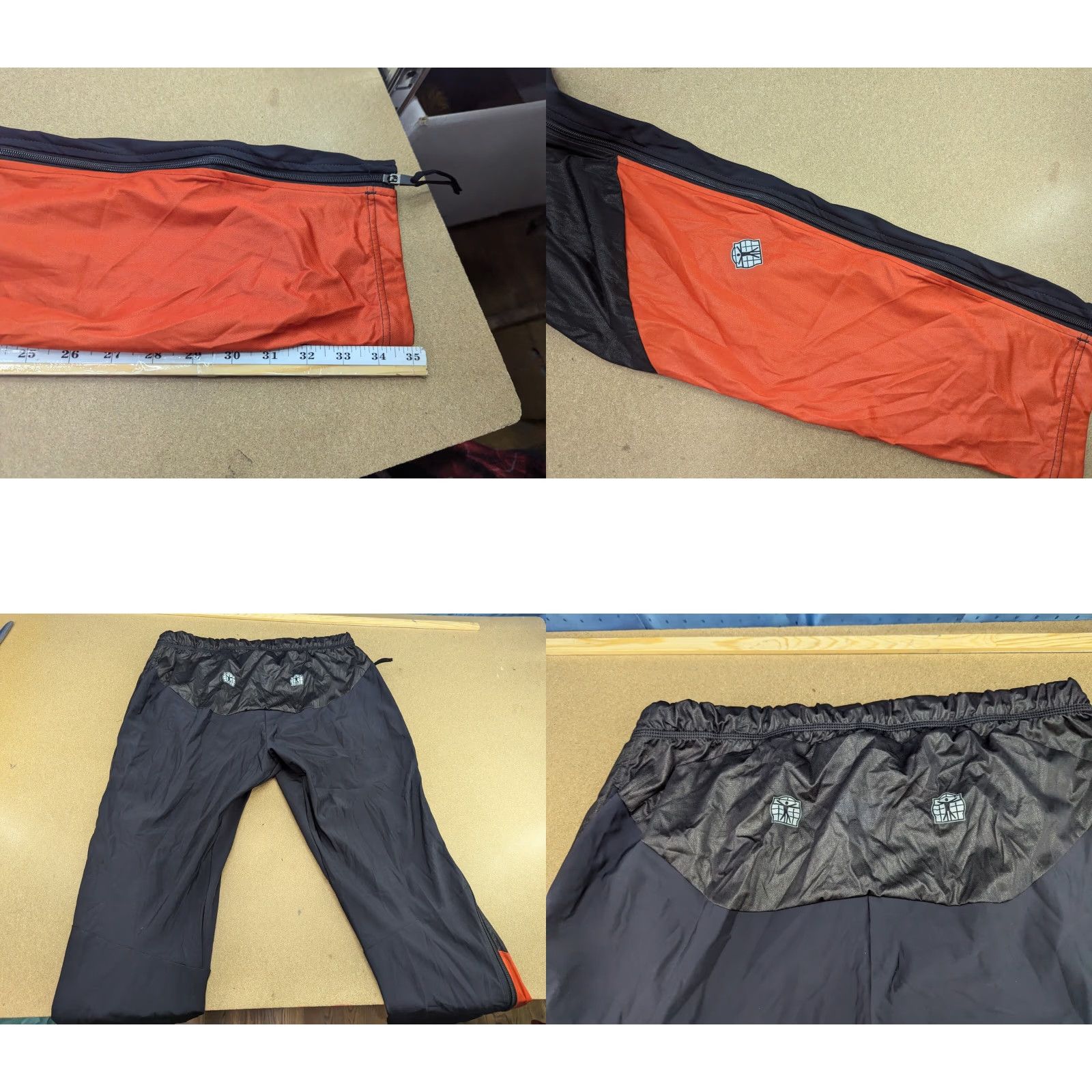 Vintage Bioracer Mens Cycling Pants 3XL Lightweight Triathlon Racing Bicycle Track Pants Sports Black Polyester 32 in Inseam 35 in Mens Size US 32 / EU 48 - 8 Thumbnail