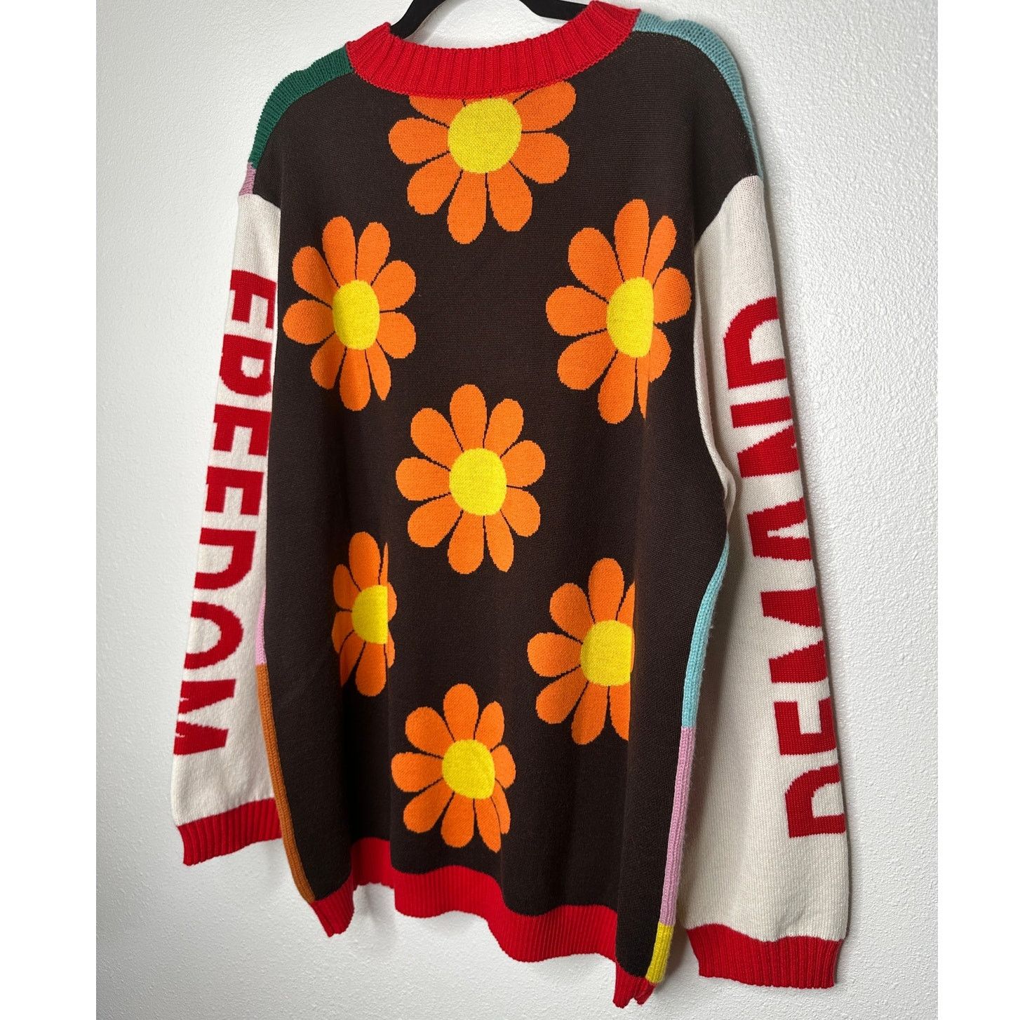Walter Van Beirendonck Walter Van Beirendonck Demand Freedom Fine Wool Sweater L Size US L / EU 52-54 / 3 - 7 Thumbnail