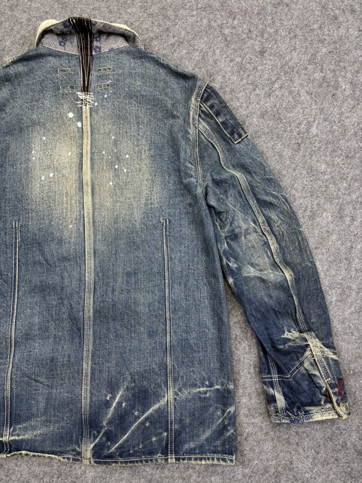Paul Smith 💥Old Man Style💥Full Denim Charecter Chore Jacket F775 Size US S / EU 44-46 / 1 - 24 Thumbnail