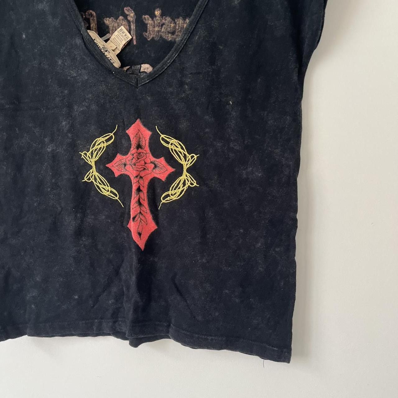 Ed Hardy Ed Hardy Y2K Rhinestone Skull Graphic Baby Tee Size S / US 4 / IT 40 - 6 Thumbnail