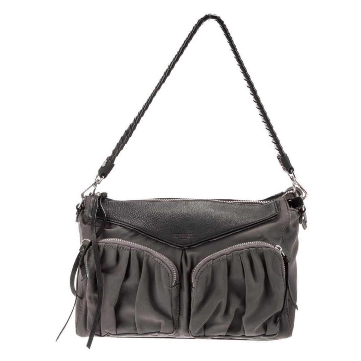 MZ Wallace Women's MZ Wallace Gray Bedford Nylon Shoulder Bag Size ONE SIZE - 6 Thumbnail
