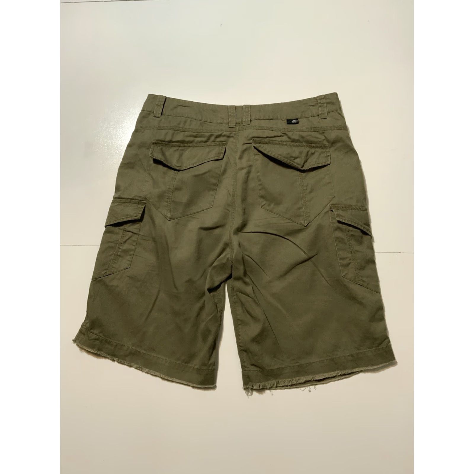Olive VINTAGE Lost Enterprises Olive Green Cargo Utility Skate Shorts Sz. 32 Mens Size US 32 / EU 48 - 3 Thumbnail