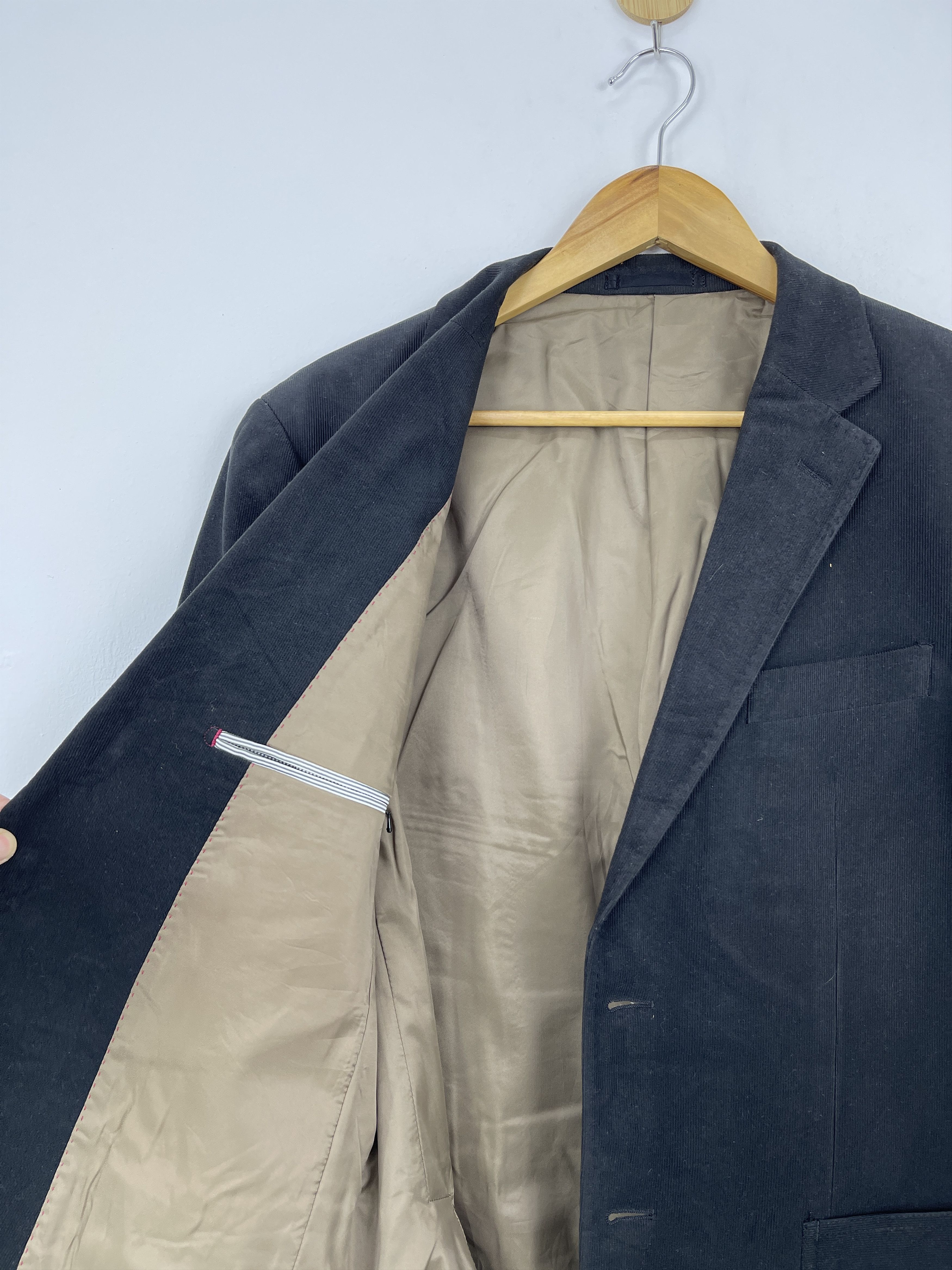 Michiko Koshino Vintage Michiko London Corduroy Black Jacket JA0048 Size US M / EU 48-50 / 2 - 5 Thumbnail