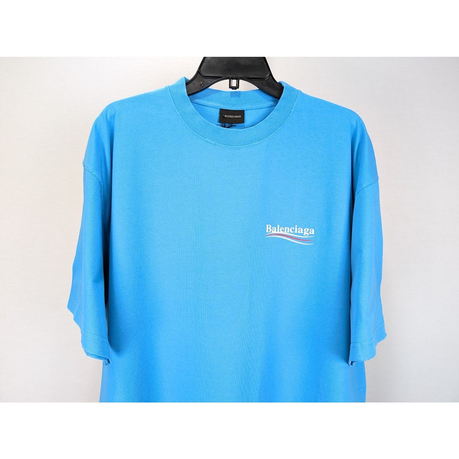 Balenciaga o1rshd1 Q:2 / Political Logo Large Fit T-Shirt Size US M / EU 48-50 / 2 - 5 Thumbnail