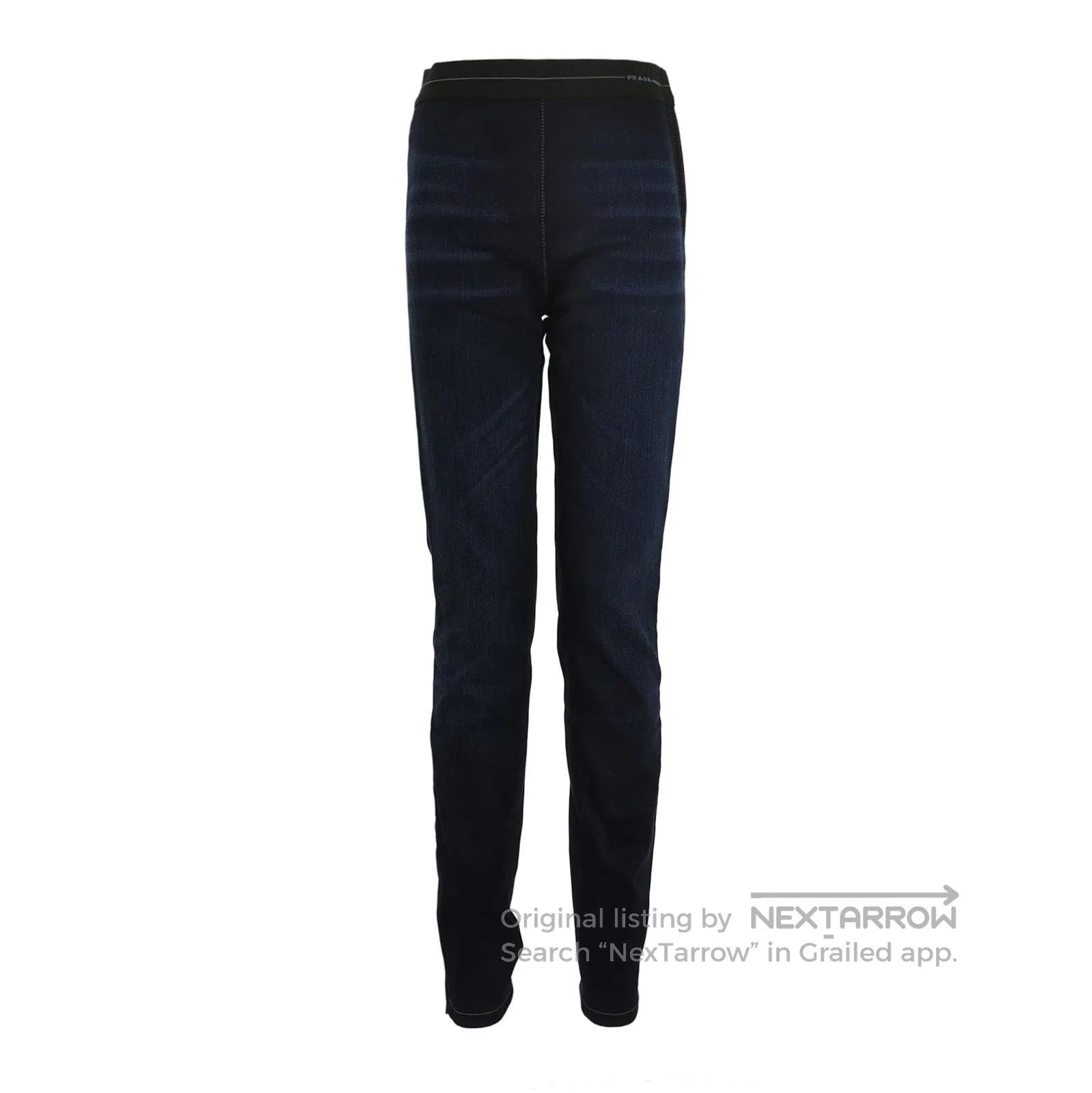 Prada Prada Logo Cotton Denim Trousers Size 38 . Size 37" - 1 Thumbnail