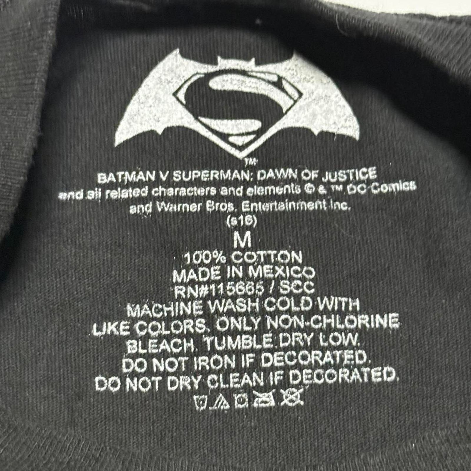 DC Comics Superman V Batman Dawn Of Justice Size Adult M T-Shirt Size US M / EU 48-50 / 2 - 4 Thumbnail