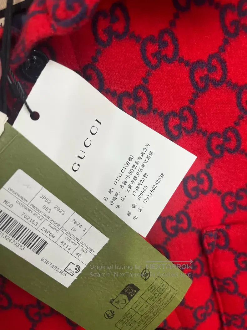 Gucci Gucci Red old flower GG full-print shirt-style cotton jack Size US S / EU 44-46 / 1 - 4 Thumbnail