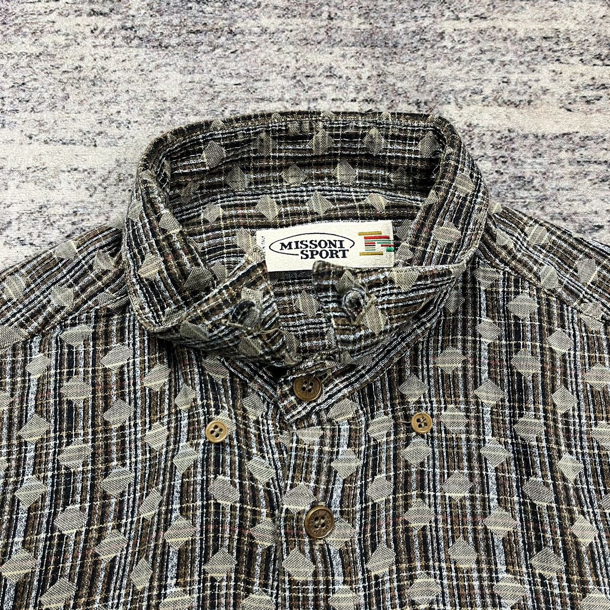 Missoni × Vintage Vintage 90s Missoni Sport pattern button shirt Size US M / EU 48-50 / 2 - 6 Thumbnail