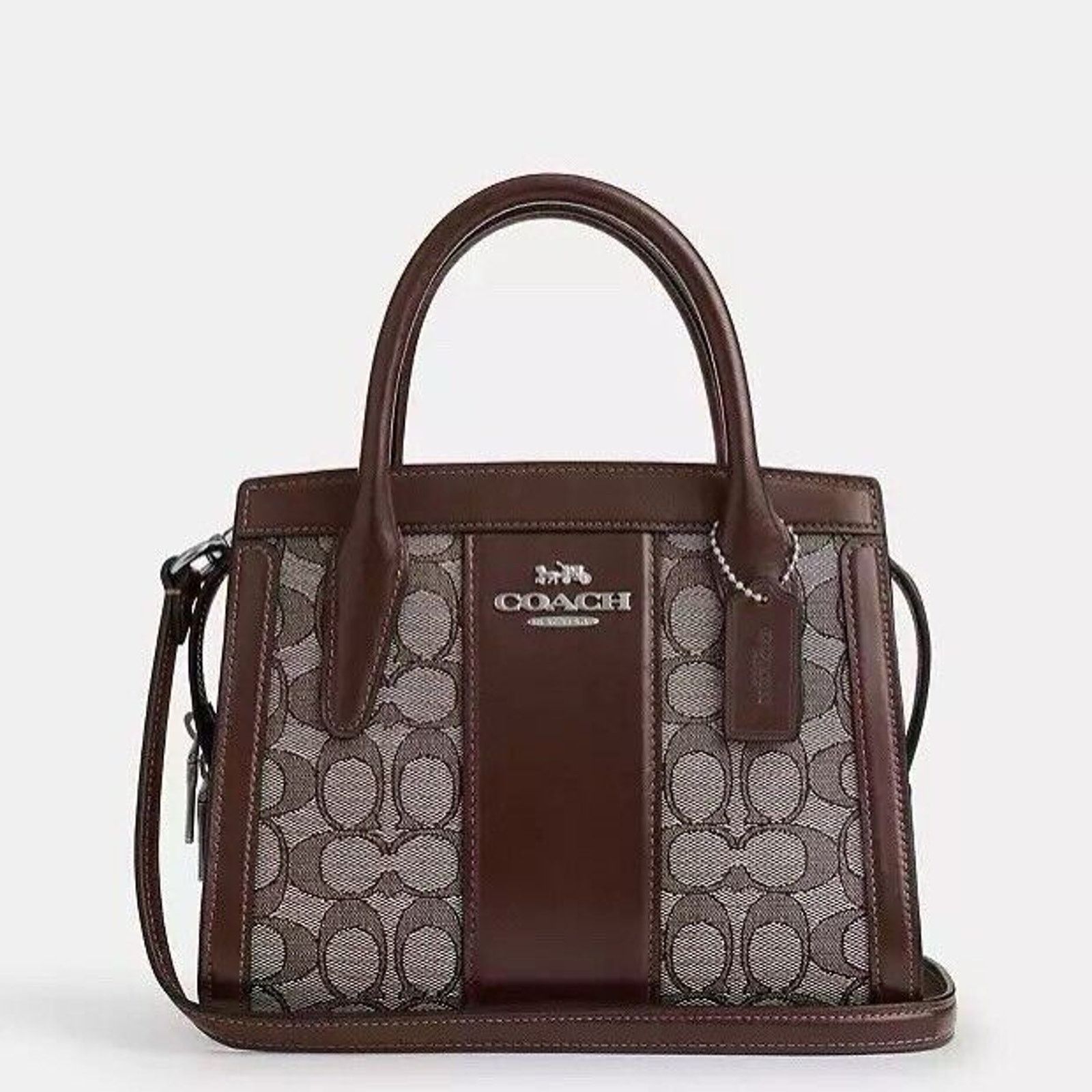 Coach NWT COACH Andrea Carryall Bag CT766 Silver /Oak/Maple Size ONE SIZE - 5 Thumbnail