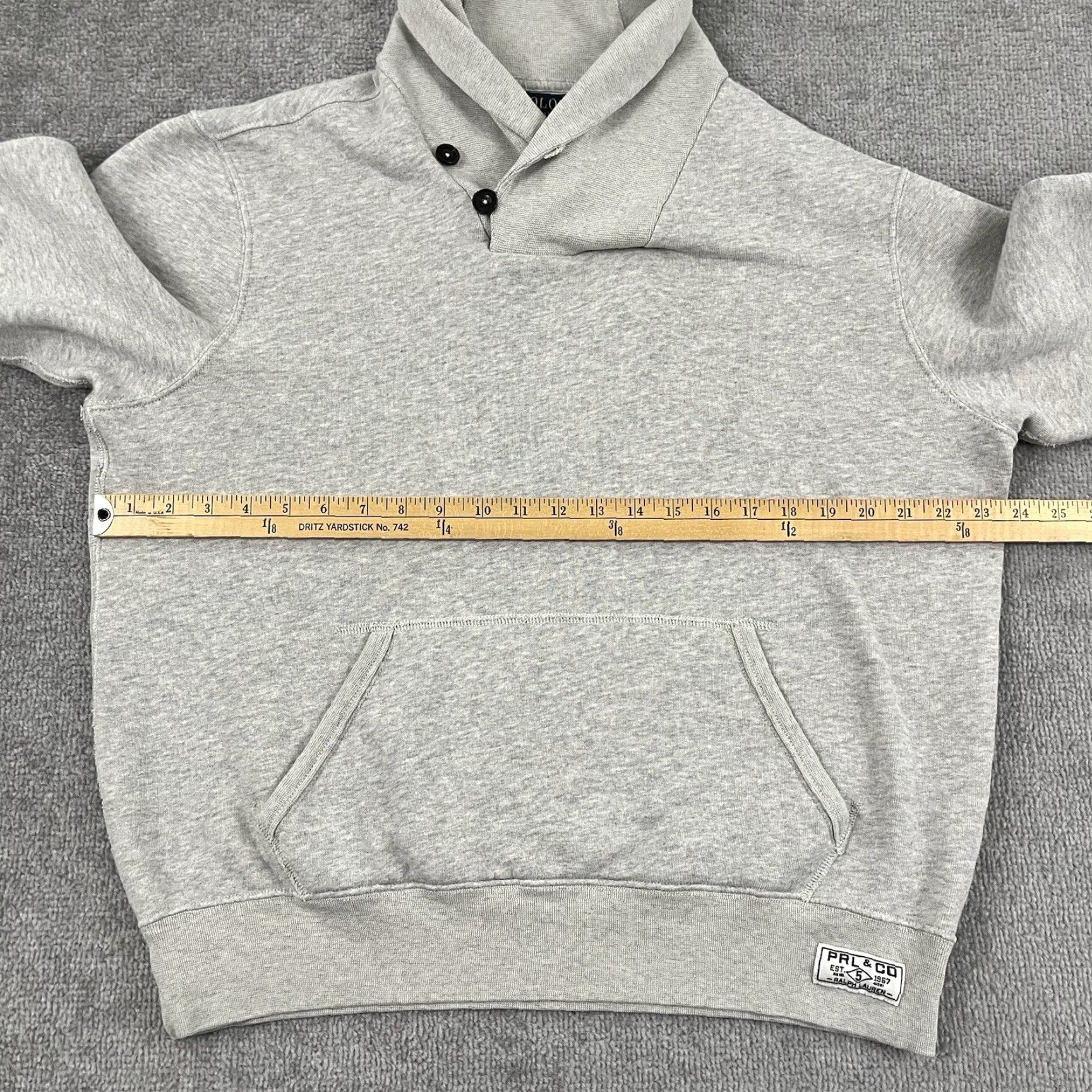 Polo Ralph Lauren POLO RALPH LAUREN Sweater Mens XL Gray Shawl Pullover Preppy Knit Smooth Regular 1 Size US M / EU 48-50 / 2 - 5 Thumbnail